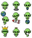 The cool alien of the mascot bundle set