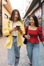 Cool Asian Women in the City Royalty Free Stock Photo