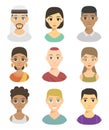 Cool avatars different nations people portraits ethnicity