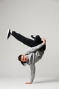 Cool b-boy standing in freeze Royalty Free Stock Photo