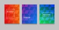 Minimal covers design. Colorful halftone gradients. Future geometric patterns. vector.