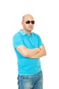 Cool bald guy with sunglasses