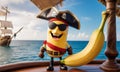 Cool Banana Pirate on Lookout