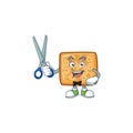 Cool Barber crackers cartoon mascot design style