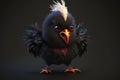 The Cool Black Chicken that Looks Like a Vampire