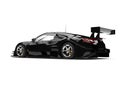 Cool black sports super car - beauty shot back view Royalty Free Stock Photo