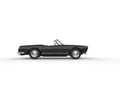 Cool black vintage convertible sports car Royalty Free Stock Photo