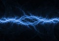 Cool blue abstract lightning, plasma and power Royalty Free Stock Photo