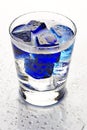 Cool blue cocktail Royalty Free Stock Photo