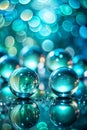 Cool Blue Green Abstract Background Through Macro Lens