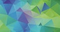 Cool blue and green polygonal facet texture design Royalty Free Stock Photo