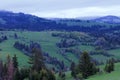 A cool blue morning in the Carpathian mountains.