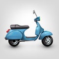 Cool blue scooter