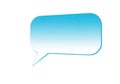 Cool blue speech bubble for creative designs and communication needs Royalty Free Stock Photo