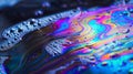 From cool blues to warm purples and everything in between this footage captures the full spectrum of iridescent soap