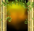 Cool Brown Bamboo Tree Forest Cartoon