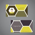 Cool business card with two sides