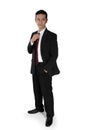 Cool businessman standing Royalty Free Stock Photo