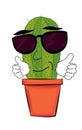 Cool cactus cartoon