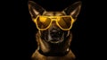 Cool Canine: Dog Wearing Sunglasses