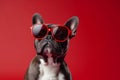 Cool Canine in Shades - Funny Fashion Dog Portrait