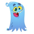Cool cartoon ghost character illustration isolated Royalty Free Stock Photo