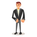 Cool cartoon guy with in casual clothes Royalty Free Stock Photo