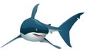 Cool cartoon shark. with simple gradients