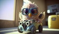 Cool Chicken Racer: Revving Up in a Tuned Toy Car