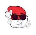 Cool Christmas hat cartoon