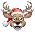 Christmas Cartoon Reindeer Character Royalty Free Stock Photo