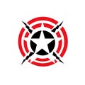 cool circle star logo image