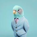 Colorful budgerigar budgie bird