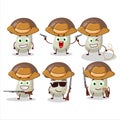 Cool cowboy cep mushroom cartoon character with a cute hat Royalty Free Stock Photo