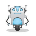 Cool and cute 3d robot illustration Royalty Free Stock Photo