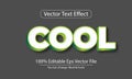 cool 3d text effect vector design easy to edit