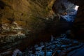 Cool Daylight Blue Floods Carlsbad Caverns From The Entrance Royalty Free Stock Photo