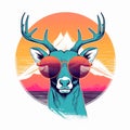 Cool Deer With Sunglasses