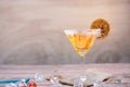 cool drinks and cocktail on wood table background an