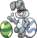 Cool Easter bunny wearing shades