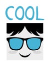 Cool face icon