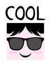 Cool face icon