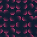 Cool Faded Circles Seamless Pattern Trendy Vector Pink Black Abstract Background