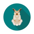 Cool flat icon rabbit Royalty Free Stock Photo