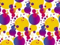 Cool and fun colorful circle seamless pattern Royalty Free Stock Photo