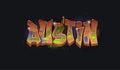 A Cool Genuine Wildstyle Graffiti art styled Name Design - Austin