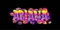 A Cool Genuine Wildstyle Graffiti Name Design - Ariana