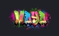 A Cool Genuine Wildstyle Graffiti Name Design - Maya