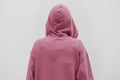 Cool girl wearing a pink hoodie Royalty Free Stock Photo