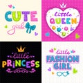 Cool girlie t shirt print set